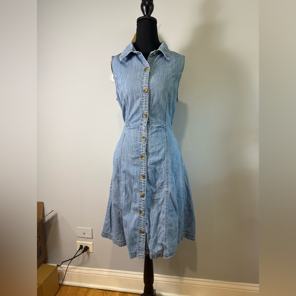 GLORIA VANDERBILT women's blue denim dress